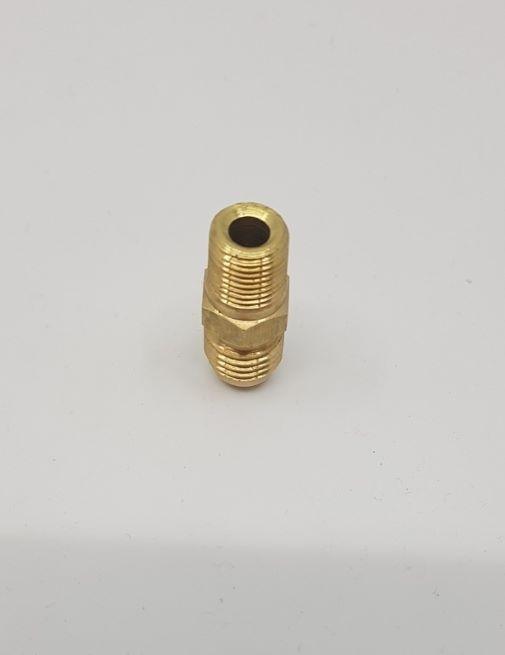 Brass Gas fitting 1-4 Flare Union for 1-8 Thread 01-.706 - Everything Caravans