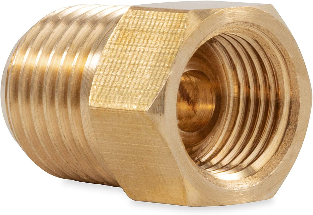 Brass Gas Fitting 1-4 Male Taper Thread to 1-4 Female Inverted flare Gas Components