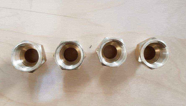 Brass Gas fitting 3-8 Flare Nut for 3-8 Copper Pipe x 4 01-.607 - Everything Caravans