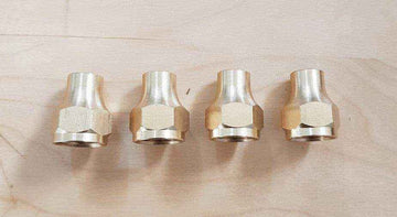Brass Gas fitting 3-8 Flare Nut for 3-8 Copper Pipe x 4 01-.607 - Everything Caravans
