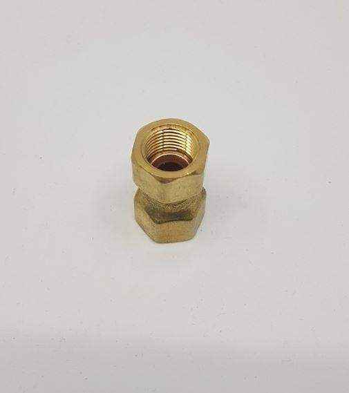 Brass Gas fitting 3-8 Flare Swivel Union for 3-8 Flare - Everything Caravans