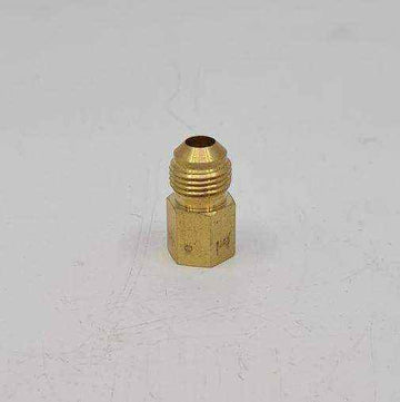 Brass Gas fitting 3-8 Flare Union with 1-4 Female Taper Thread 01-1612 - Everything Caravans