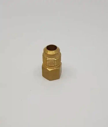 Brass Gas fitting 3-8 Flare to 1-2 Flare Adaptor - Everything Caravans
