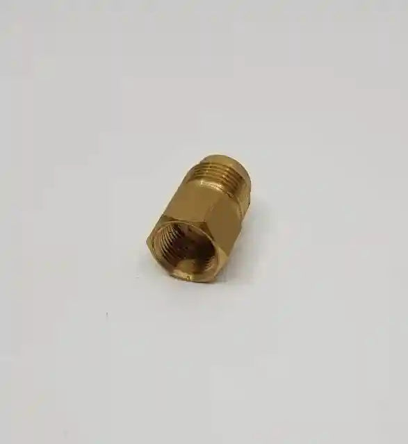 Brass Gas fitting 3-8 Flare to 1-2 Flare Adaptor - Everything Caravans