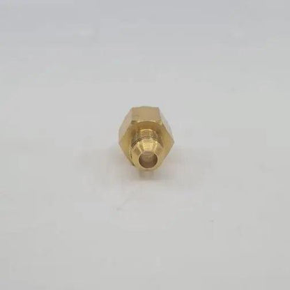 Brass Gas fitting 3-8 Male Flare to 1-2 Female Flare Adaptor - Everything Caravans