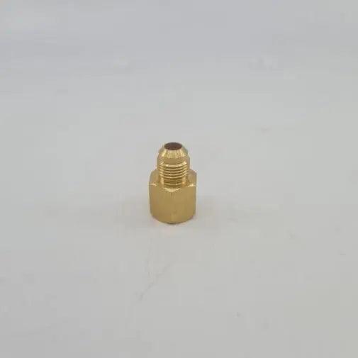 Brass Gas fitting 3-8 Male Flare to 1-2 Female Flare Adaptor - Everything Caravans