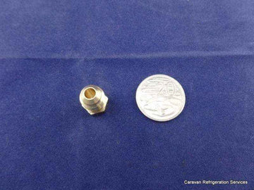 Brass Gas fitting 5-16 Flare Plug for 5-16 Flare - to Cap Gas Lines - Everything Caravans