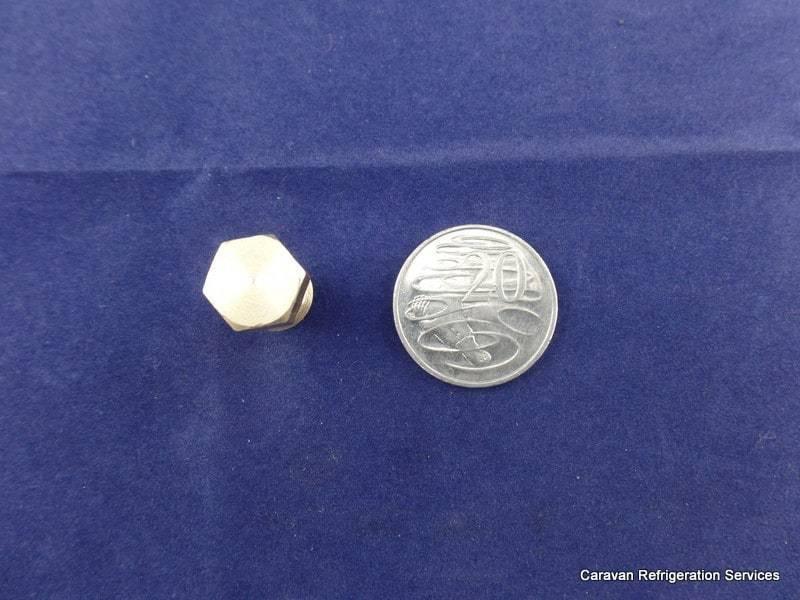 Brass Gas fitting 5-16 Flare Plug for 5-16 Flare - to Cap Gas Lines - Everything Caravans