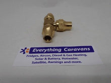 Brass Gas fitting 5-16 Flare Three Way Tee for 5-16 Copper Pipe with Flare Nuts 2352 - Everything Caravans