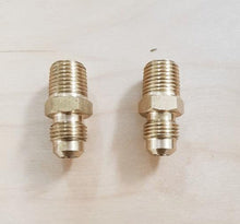Brass Gas fitting 5-16 Flare Union for 1-4 Taper Thread x 2 - Everything Caravans