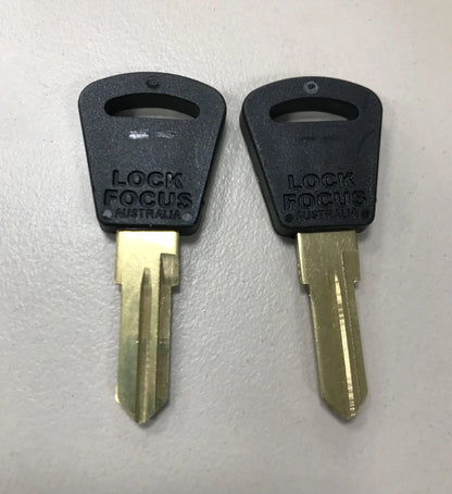 Camec Blank Entry Door Keys Suit 3P Lock Barrel One Pair - Everything Caravans