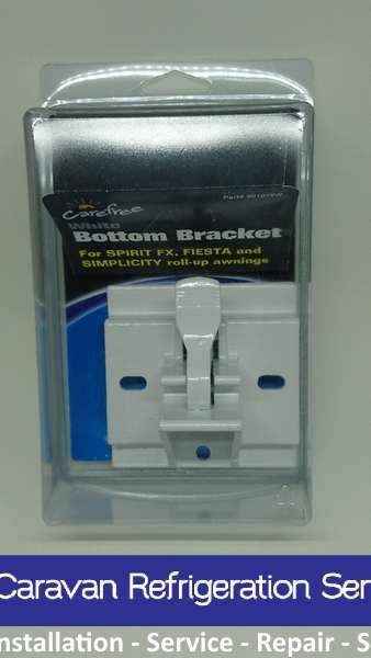 Carefree Awning White Bottom Bracket. 901019W - Everything Caravans