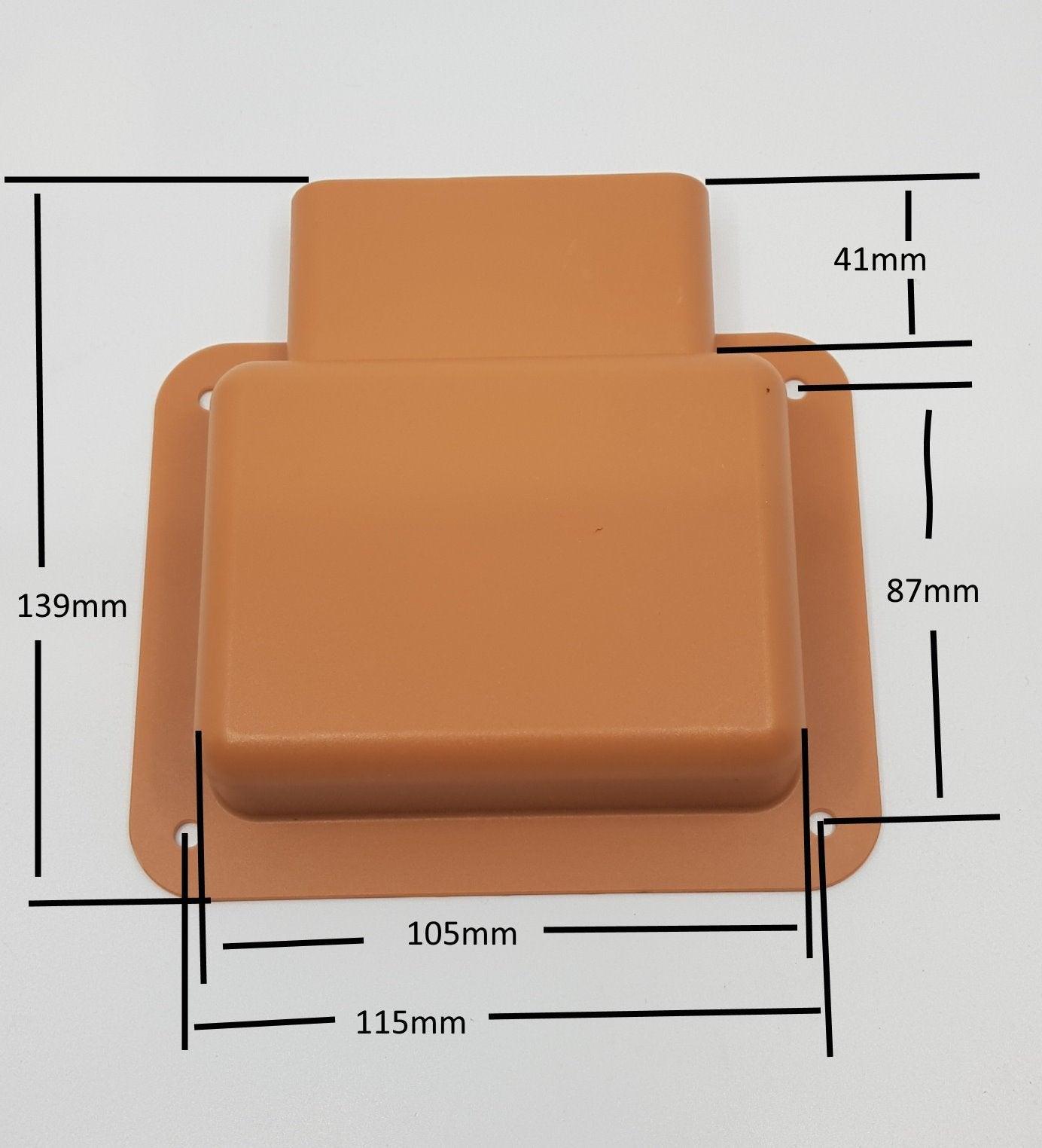 CMS Mounting Shroud for Outlets+Switch Plates Black for Caravan 240 Electrics - Everything Caravans