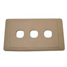 CMS Switch Plate Triple Beige for Caravan 240 Electrics - Everything Caravans