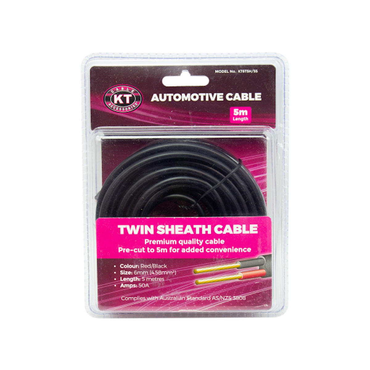 Cable Twin Sheath 6mm 0.30-65 x 5M A4EA