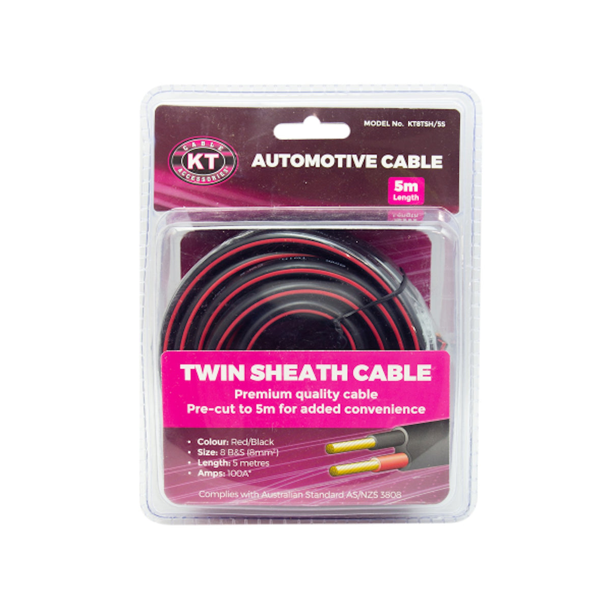 Cable Twin Sheath 8mm 0.30-112 x 5M A4EA