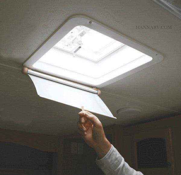 Camco Lights Out Retractable RV Roof Vent Shade Blind - Everything Caravans