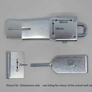 Camper Poptop Roof Clamp - Gold Passivated - Everything Caravans