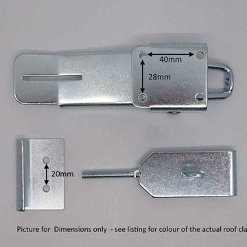 Camper Poptop Roof Clamp Galvanised - Black - Everything Caravans