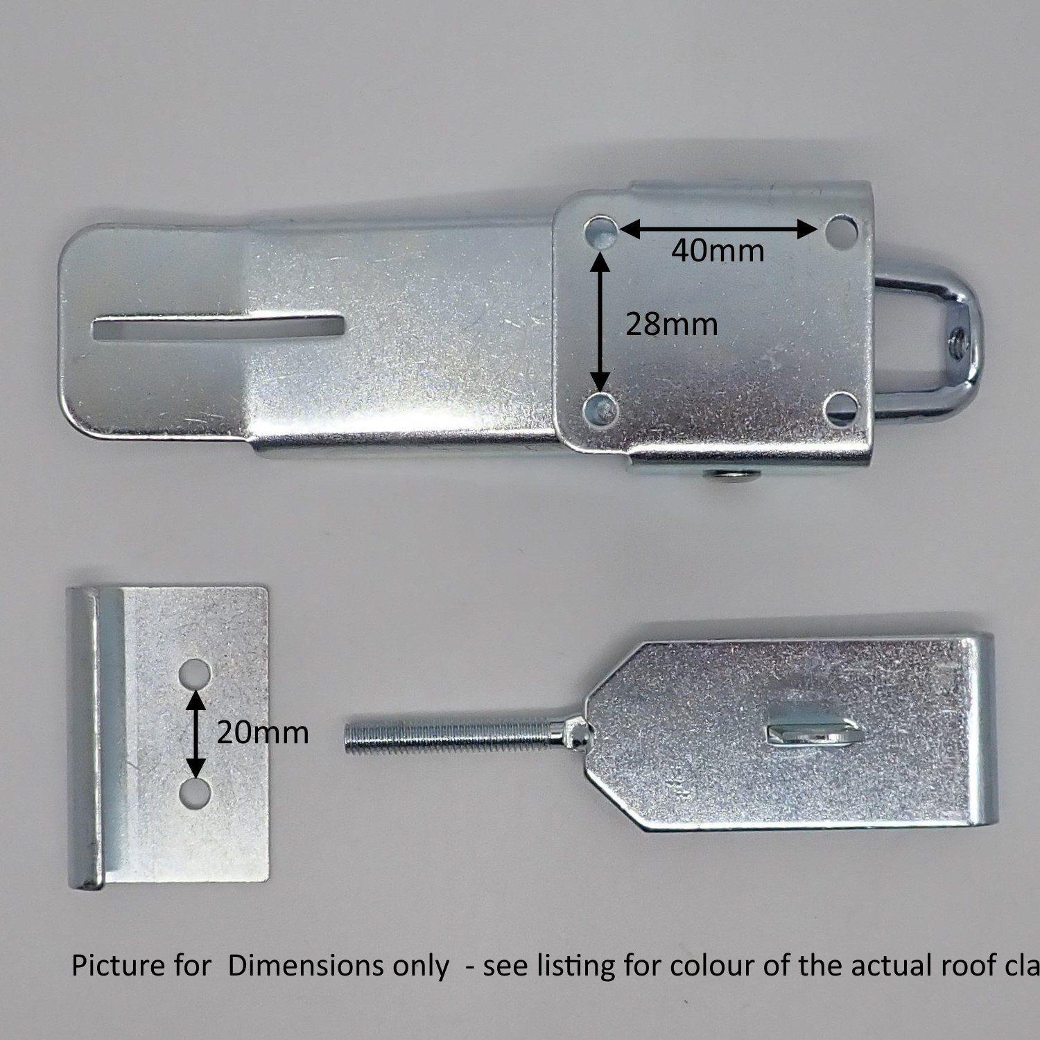 Camper Poptop Roof Clamp Lockable Galvanised - Everything Caravans