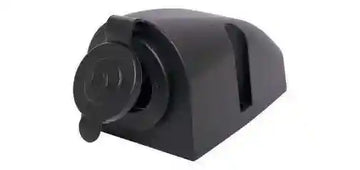 Caravan 12vdc Surface Mount Female Socket Car Accessory Black - Everything Caravans