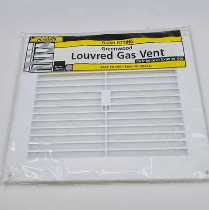 Caravan Gas Louvered Vent Plastic (275mm Wide x 250mm High) - Everything Caravans