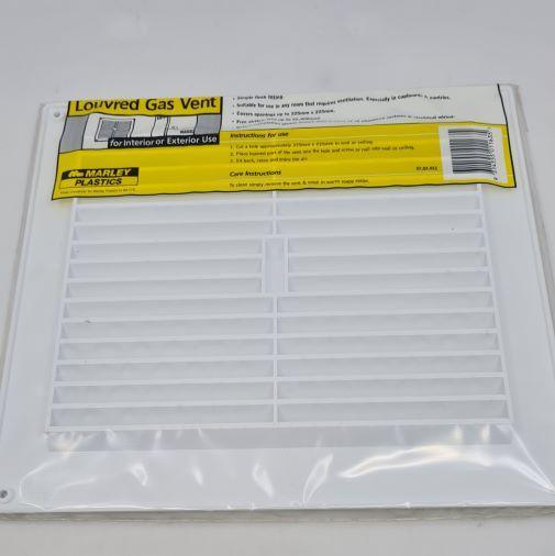 Caravan Gas Louvered Vent Plastic (275mm Wide x 250mm High) - Everything Caravans