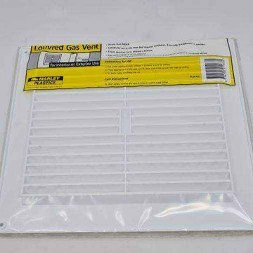 Caravan Gas Louvered Vent Plastic (275mm Wide x 250mm High) - Everything Caravans