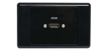 Caravan HDMI Single Black Wallplate Dual Cover with Flyleads - Everything Caravans