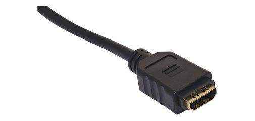 Caravan HDMI Single Black Wallplate Dual Cover with Flyleads - Everything Caravans