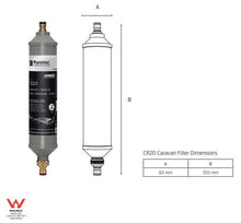 Caravan RV Water Filter inline with Brass Hose Connectors - Best Filter on Market - Everything Caravans