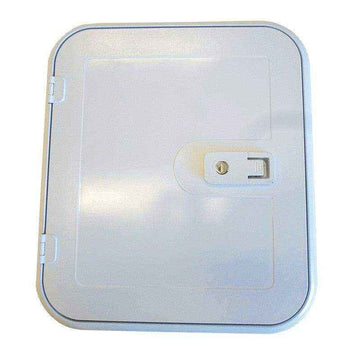 Coast Access Door 1 399X349mm White RV Hatch - Everything Caravans