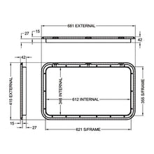 Coast Access Door 2 415 x 681 White RV Hatch - Everything Caravans