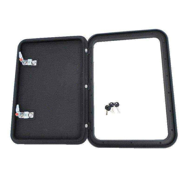 Coast Access Door 3 415 x 581 Black RV Hatch - Everything Caravans
