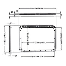 Coast Access Door 3 415 x 581 White RV Hatch - Everything Caravans