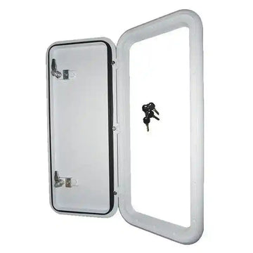 Coast Access Door 6 - White 288 x 653 RV Hatch - Everything Caravans