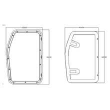 Coast Access Door 7 - Black 370 x 595 Entry Side RV Hatch - Everything Caravans