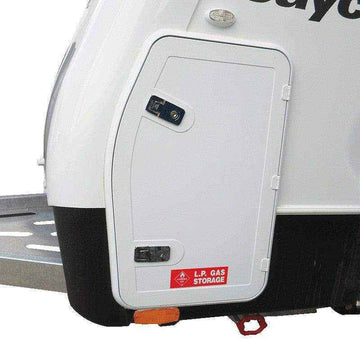 Coast Access Door 7 - White 370 x 595 Entry Side RV Hatch - Everything Caravans