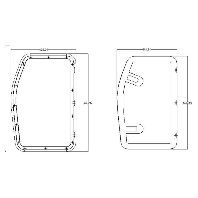 Coast Access Door 7 - White 370 x 595 Entry Side RV Hatch - Everything Caravans
