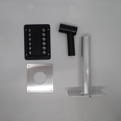 Complete Black Vent Set for 3 Way Fridge Dometic Caravan Fridge Above 90 Litres - Everything Caravans