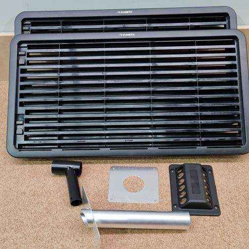 Complete Black Vent Set for 3 Way Fridge Dometic Caravan Fridge Above 90 Litres - Everything Caravans