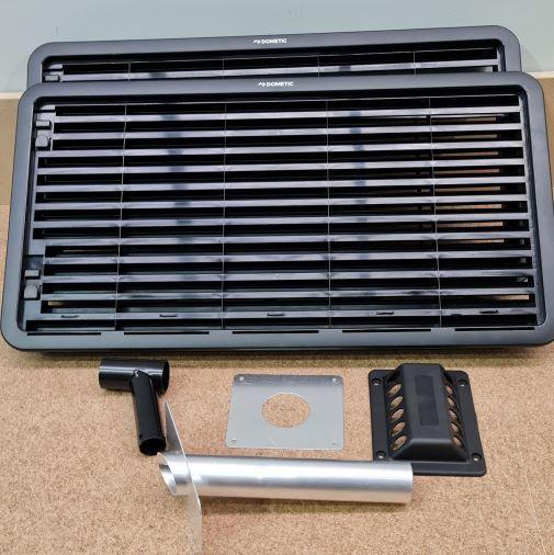 Complete Black Vent Set for 3 Way Fridge Dometic Caravan Fridge Above 90 Litres - Everything Caravans