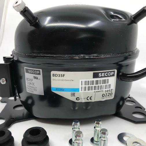 Compressor BD35F Danfoss 12volt Suitable for Most Fridges - Everything Caravans