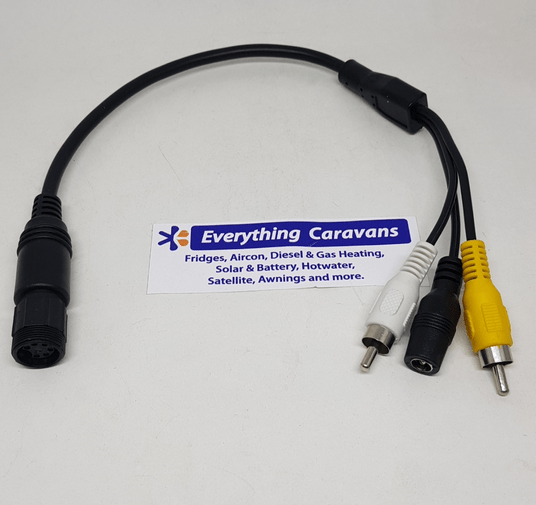 Connect Waeco Dometic rear view camera to different non waeco monitor - waeco 6 pin to RCA Dometic