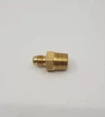 Brass Gas fitting 1-4 Flare to 3-8 Male Threaded Union 01-.708 - Everything Caravans