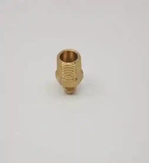 Brass Gas fitting 1-4 Flare to 3-8 Male Threaded Union 01-.708 - Everything Caravans