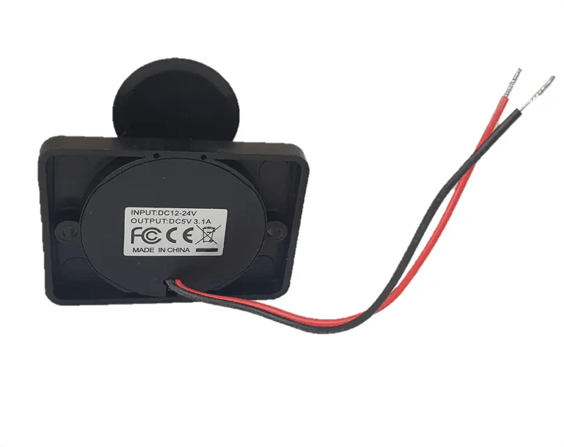 Dual USB Black Flush Mount 3.1A with Swivel Cover - Everything Caravans
