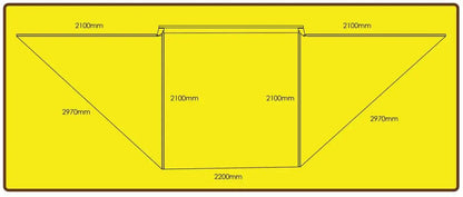 Eezi-Awn Dragonfly 180 Awning 2.3M Freestanding Left Side Mount Beige - Black Friday Sale - Everything Caravans