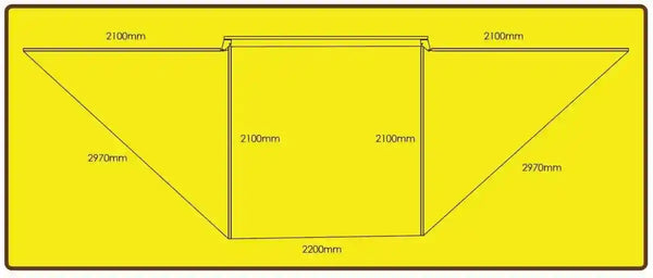 Eezi-Awn Dragonfly 180 Awning 2.3M Freestanding Left Side Mount Beige - Black Friday Sale - Everything Caravans