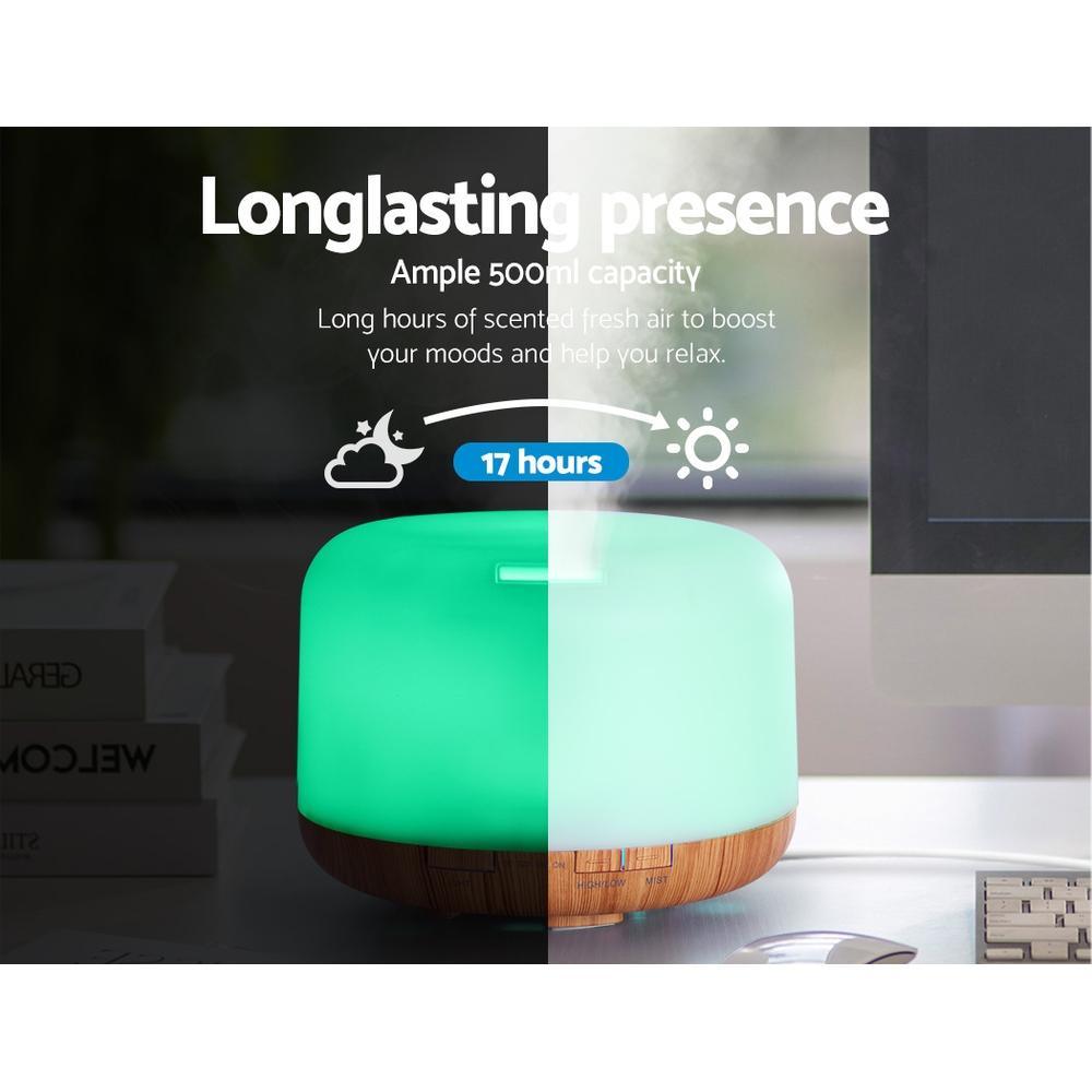 Diffuser Aromatherapy Led Night Light Air Humidifier Purifier - Everything Caravans